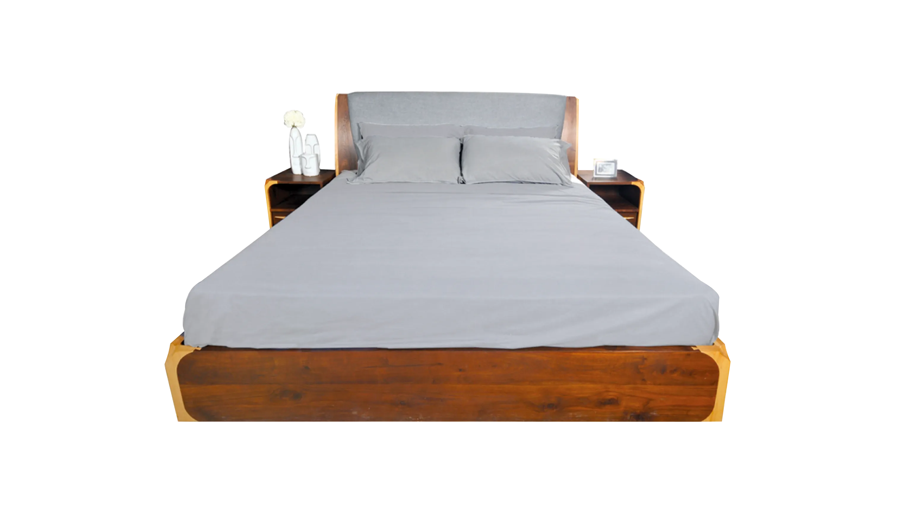 Fin Bed American Walnut / Brich Solid wood