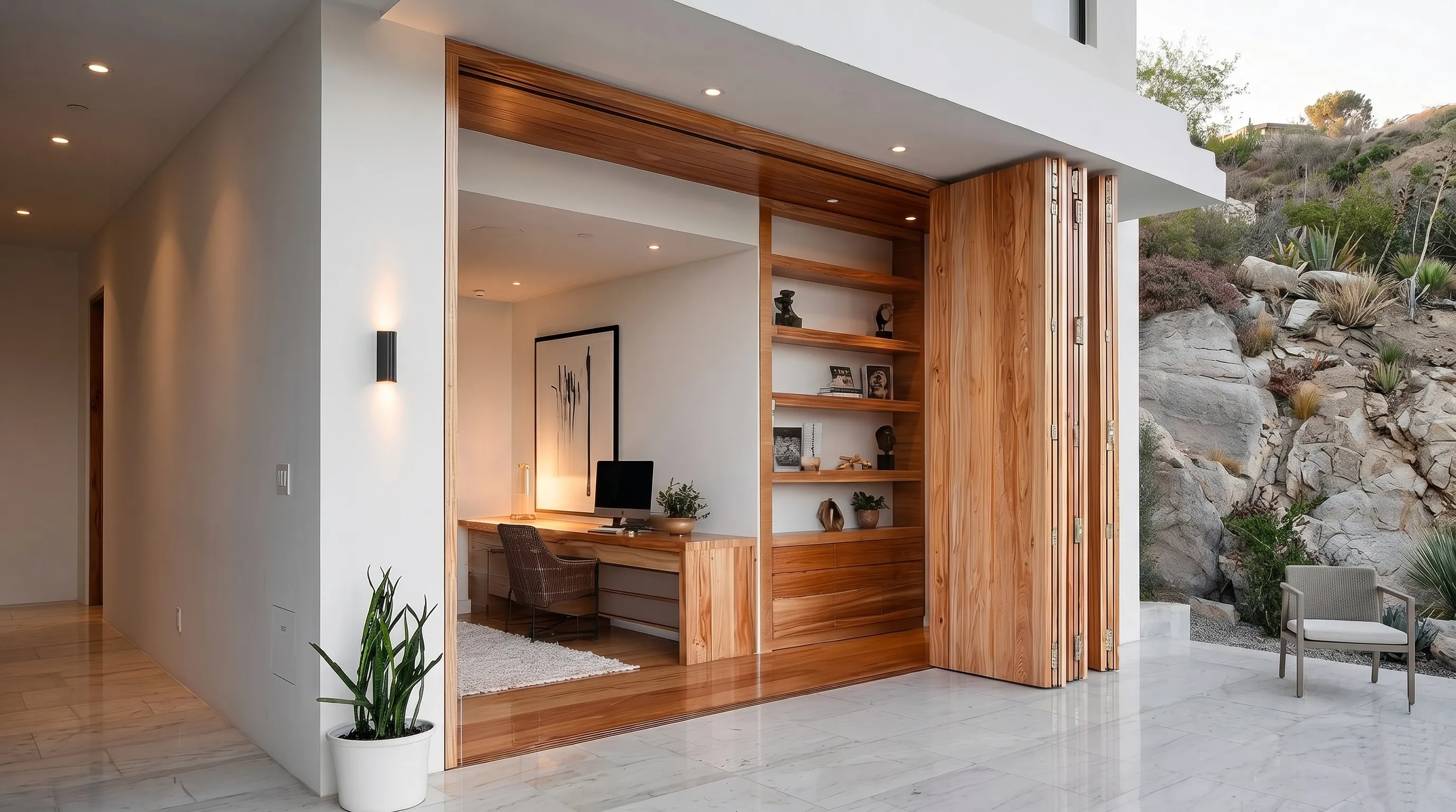 Folding Main Entrance White Oak