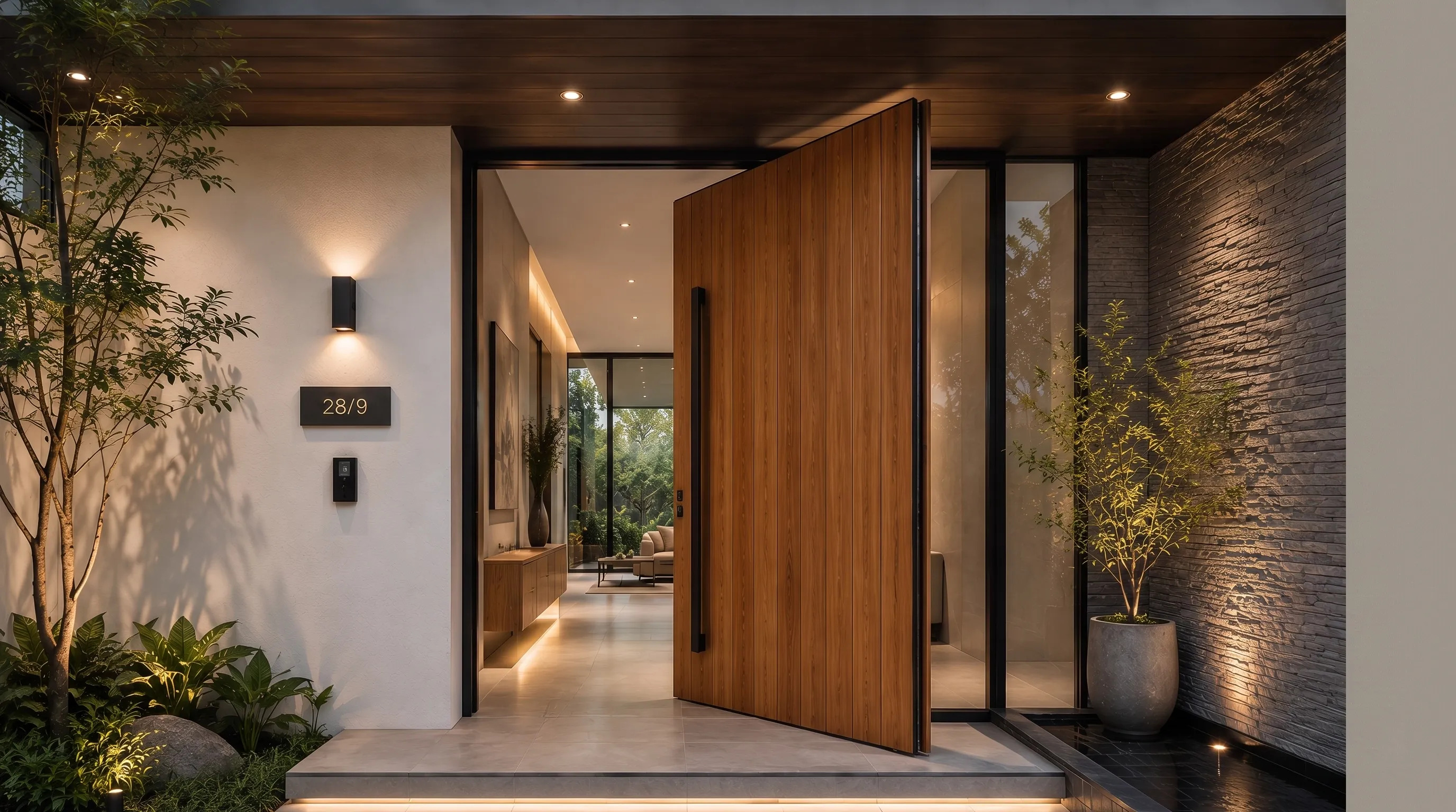 Pivot Mian Entrance Door Teak