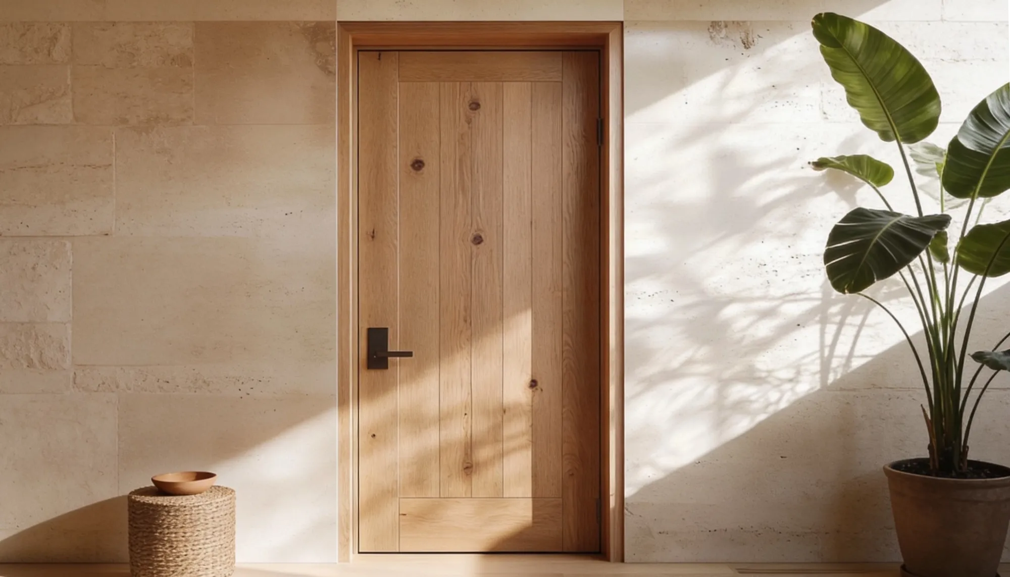 Single Swing Door - Engineered Oak Wood