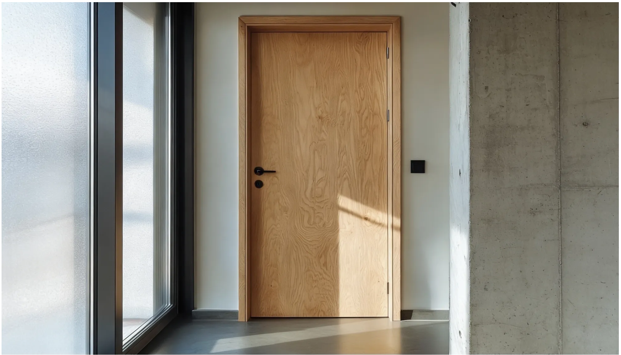 Single Swing Door - Ash Plywood
