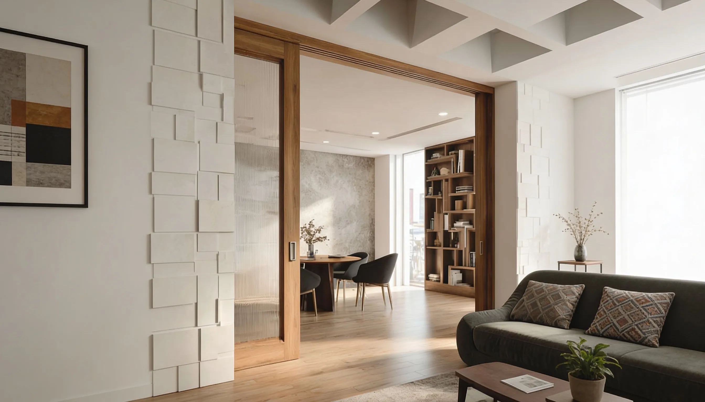 Double Pocket Sliding Doors (Center opening)