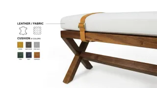 BENCH AMERICAN WALNUT